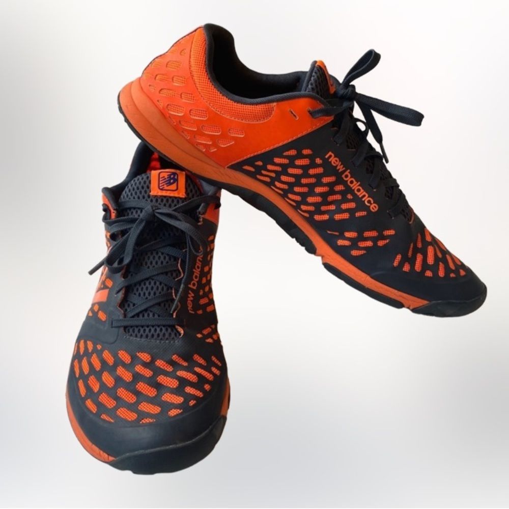 New Balance Men’s Orange and Black Lightweight Training Shoes